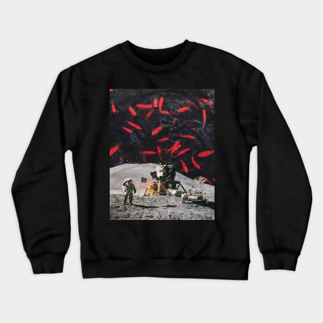 fishmoon Crewneck Sweatshirt by circlestances